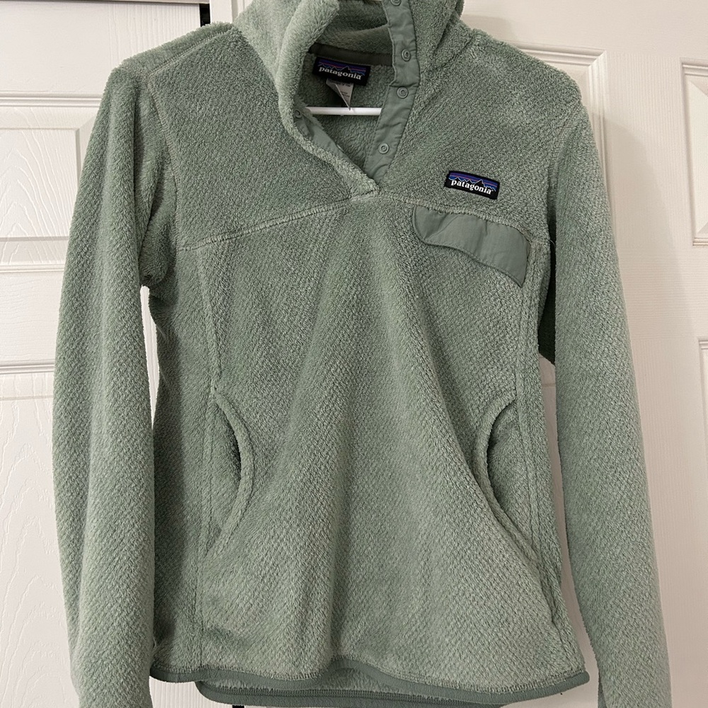Patagonia Re-tool Snap-T Fleece Pullover mint light green jacket